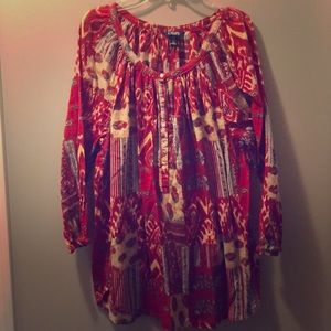 Boho long sleeve top